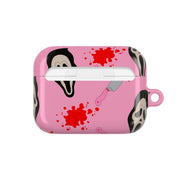 Pink Ghostface Pattern - Scream AirPods Case 7