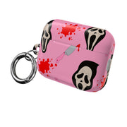 Pink Ghostface Pattern - Scream AirPods Case 8