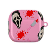 Pink Ghostface Pattern - Scream AirPods Case 4