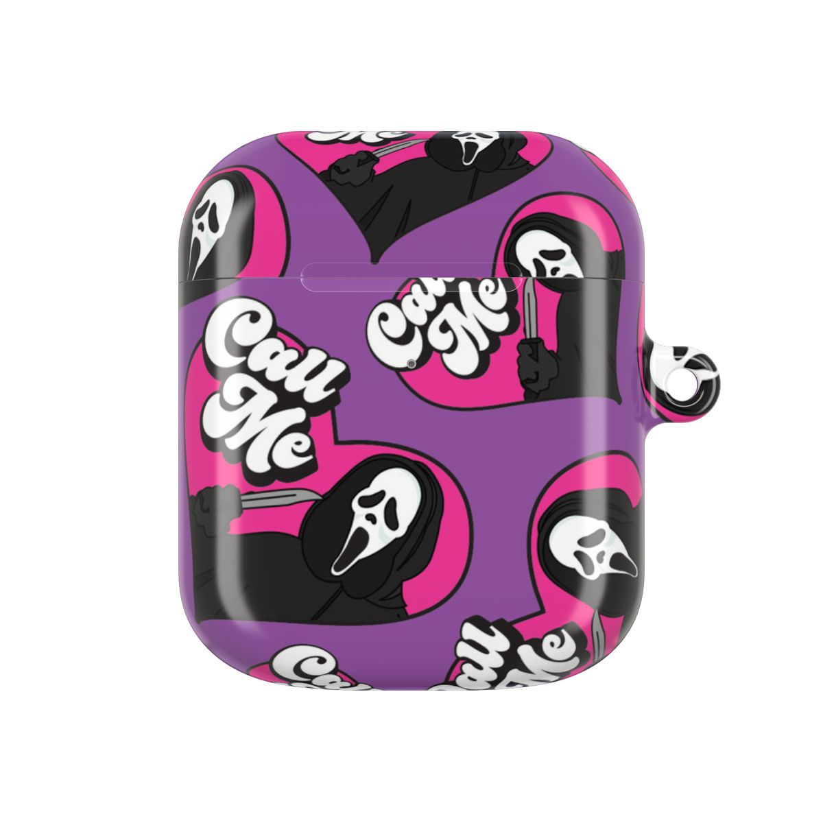 Call Me Heart Pattern AirPods Case