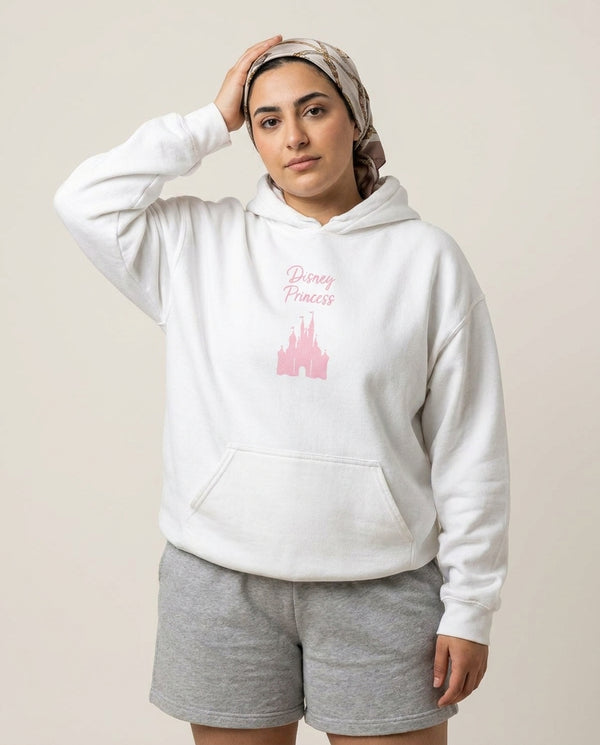 Fairytale Princess Hoodie — White Front, worn