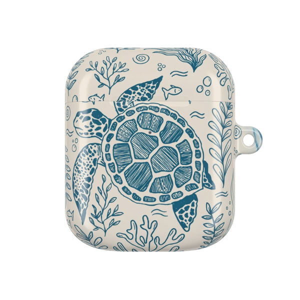 Teal Turtle Reef AirPods Case - AirPods 1