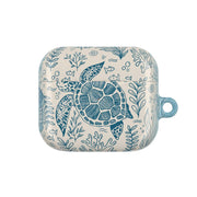 Teal Turtle Reef AirPods Case 3