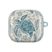Teal Turtle Reef AirPods Case 4