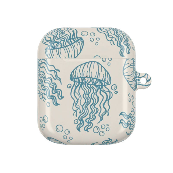 Teal Jellyfish Drift AirPods Case - AirPods 1