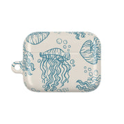 Teal Jellyfish Drift AirPods Case 6