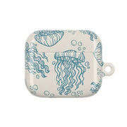 Teal Jellyfish Drift AirPods Case 3