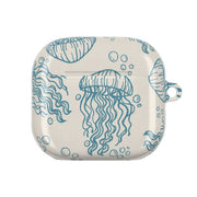 Teal Jellyfish Drift AirPods Case 4