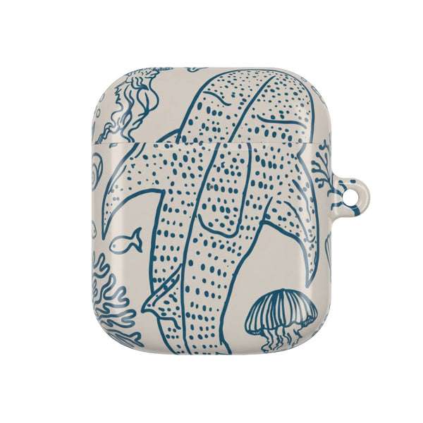 Teal Whale Shark Reef AirPods Case - AirPods 1