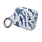 Indigo Watercolour Sharks AirPods Case 8