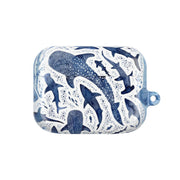 Indigo Watercolour Sharks AirPods Case 5