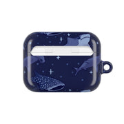 Navy Shark Pattern AirPods Case 7