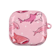 Pink Shark Pattern AirPods Case 4