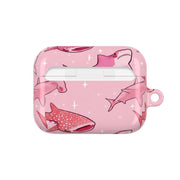 Pink Shark Pattern AirPods Case 6