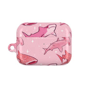 Pink Shark Pattern AirPods Case 5