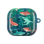 Retro Sharks AirPods Case 4