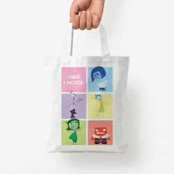 I Have Moods - Inside Out Tote Bag — White / Small