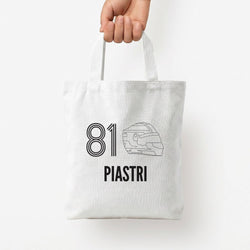 Piastri Helmet 2026 Tote Bag — White / Small