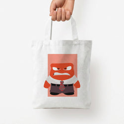 Anger - Inside Out Tote Bag — White / Small
