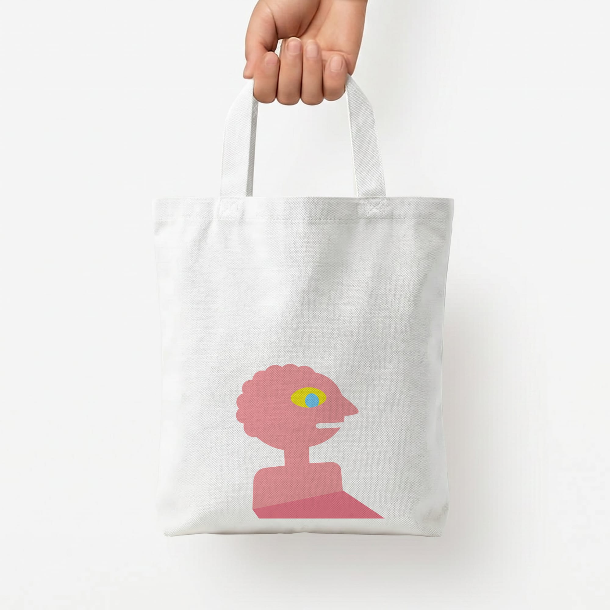 Prismo Tote Bag — White / Small