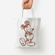 Sketched Mouse Outline Beige  Tote Bag 4