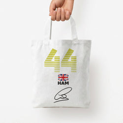 Lewis Hamilton - F1 Tote Bag — White / Small