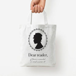 Dear Reader Tote Bag — White / Small