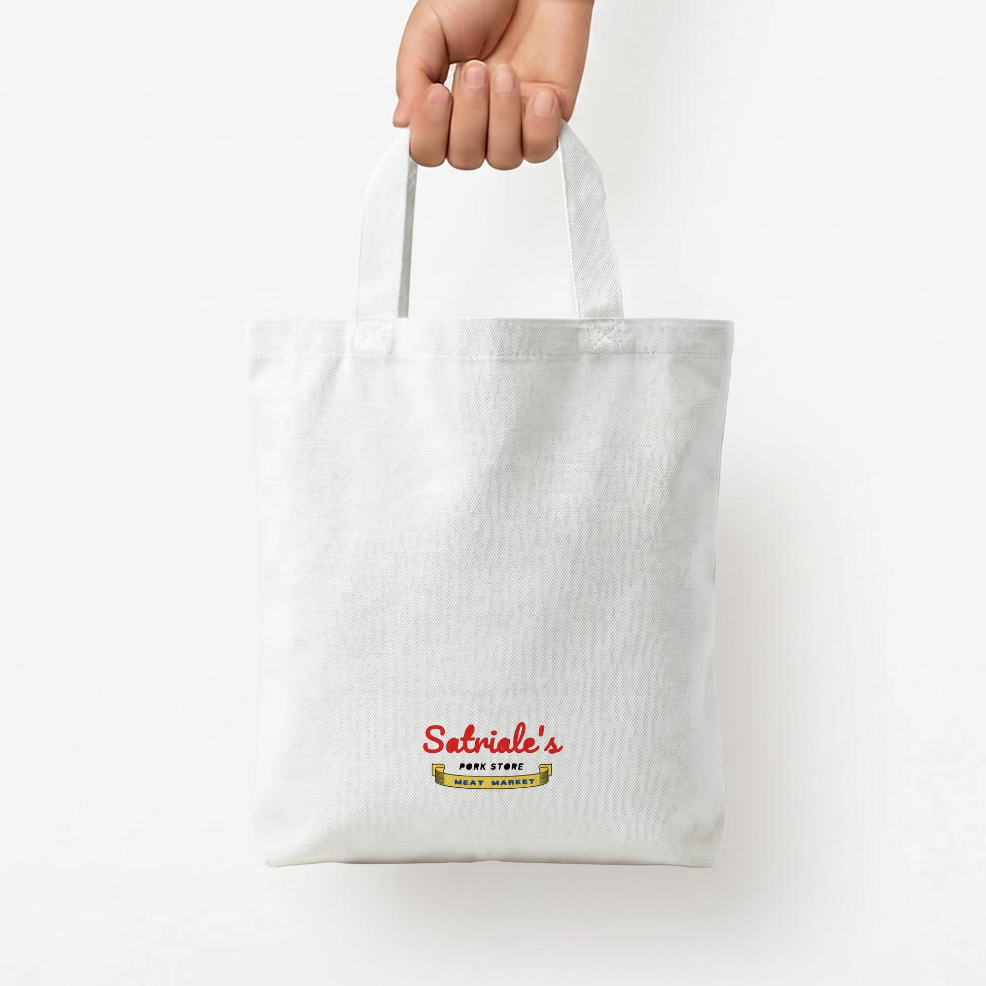 Satriale's Tote Bag — White / Small
