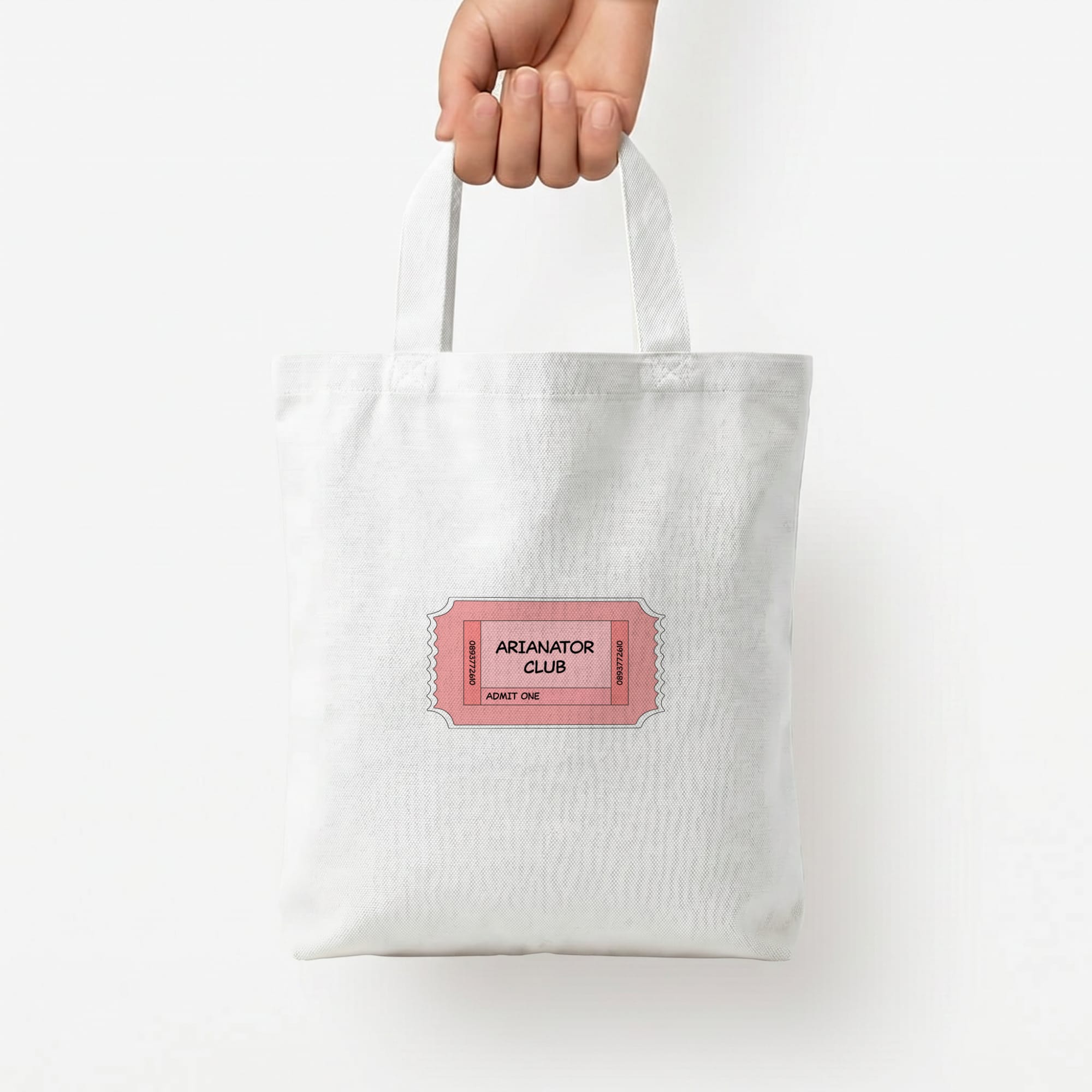 Arianator - Ariana Grande Tote Bag — White / Small