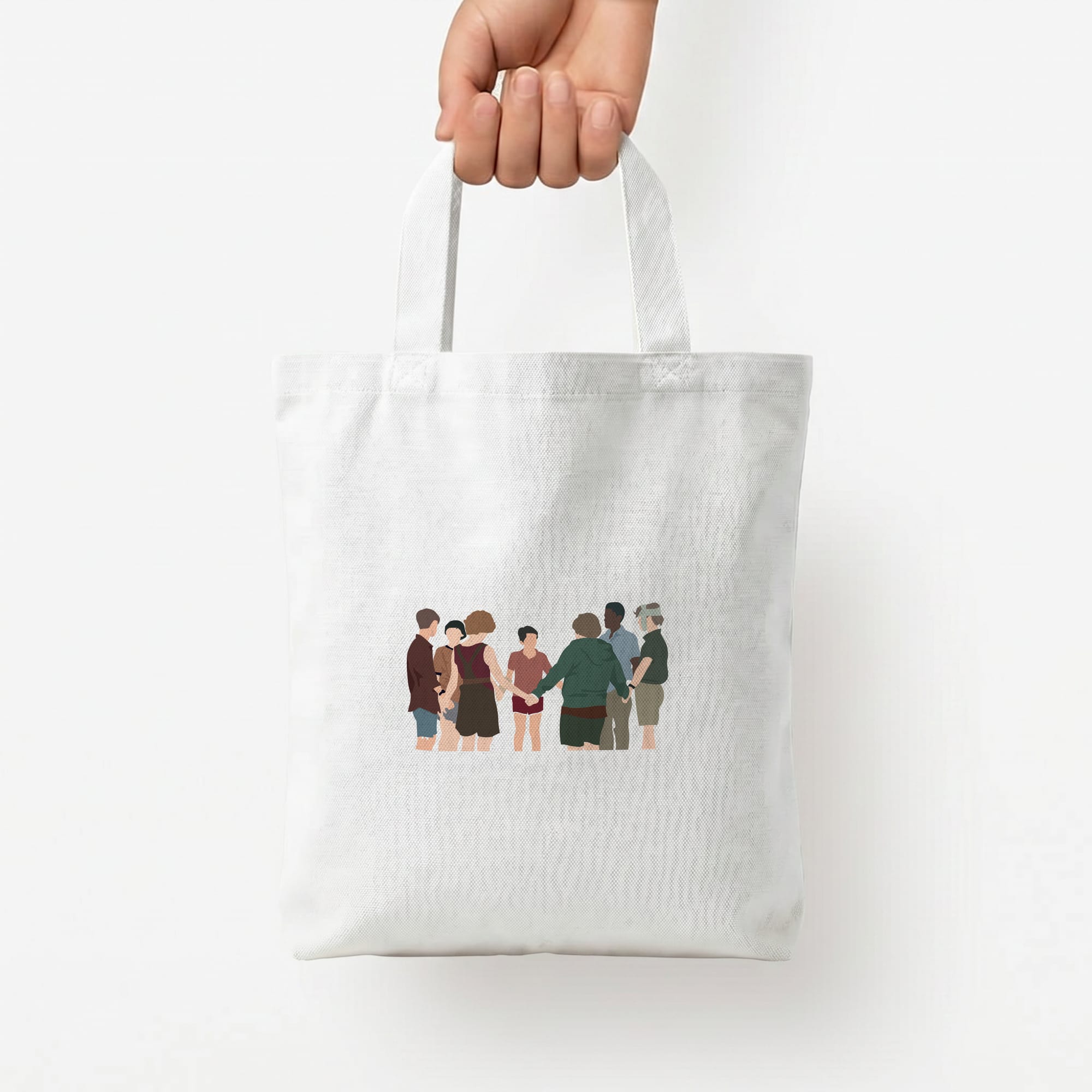 Group - Clown Tote Bag — White / Small