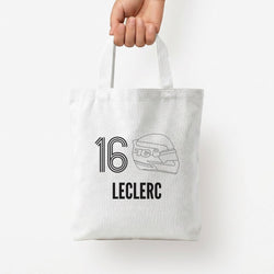 Leclerc Helmet 2026  Tote Bag — White / Small