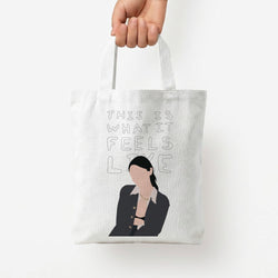 This Is What It Feels Like - Abrams Tote Bag — White / Small