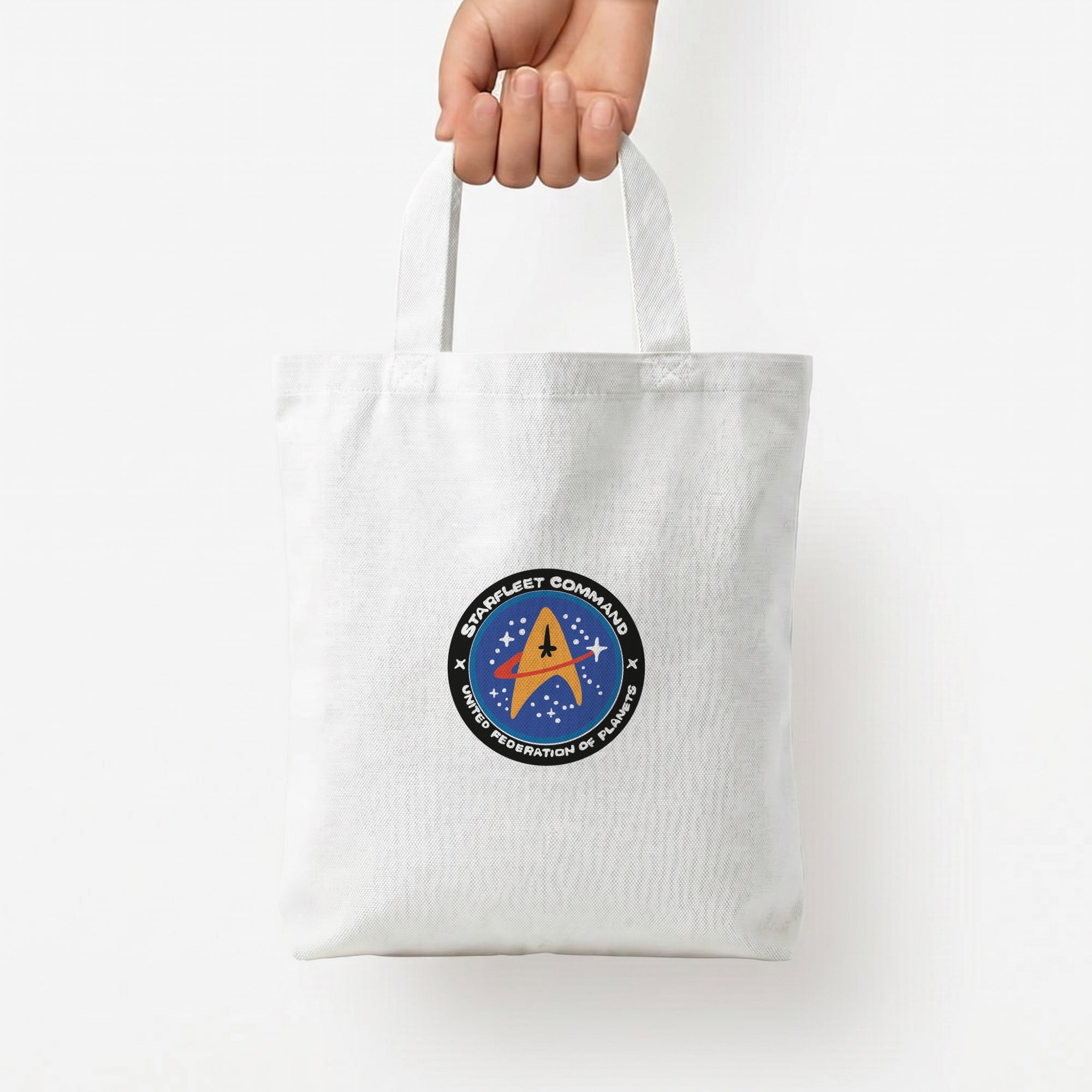 Starfleet command Tote Bag — White / Small