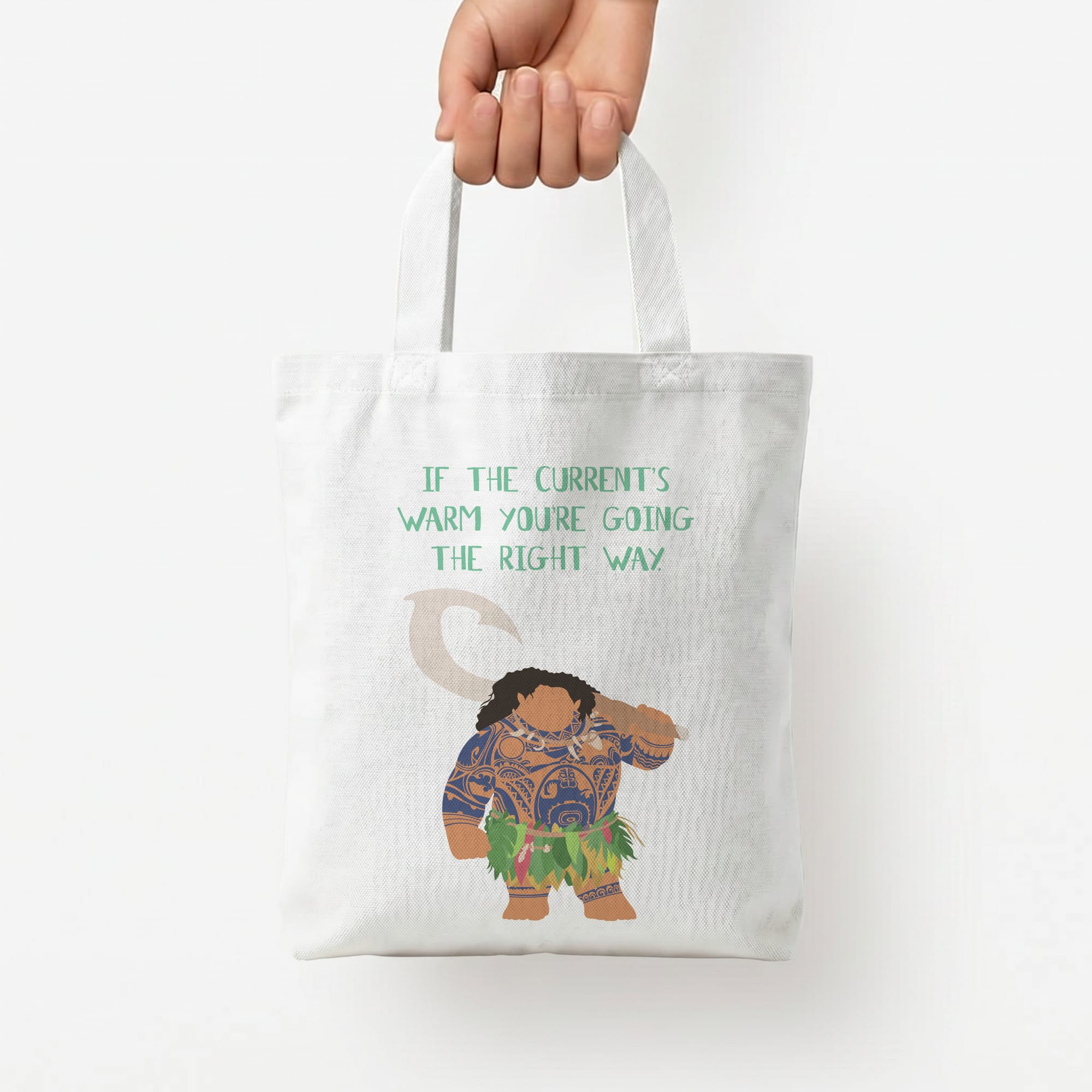 If The Current's Warm Tote Bag — White / Small