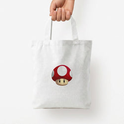 Toad - Mario Tote Bag — White / Small