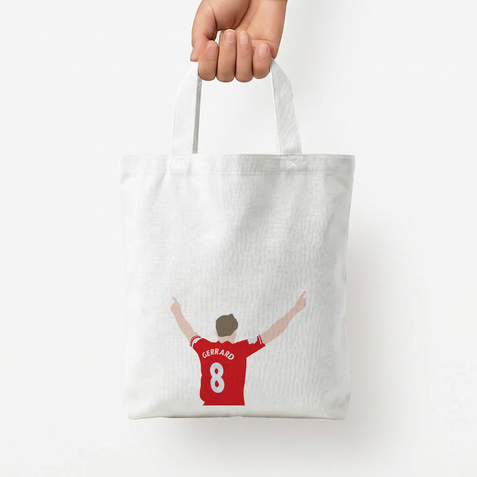 Gerrard - Football Tote Bag — White / Small