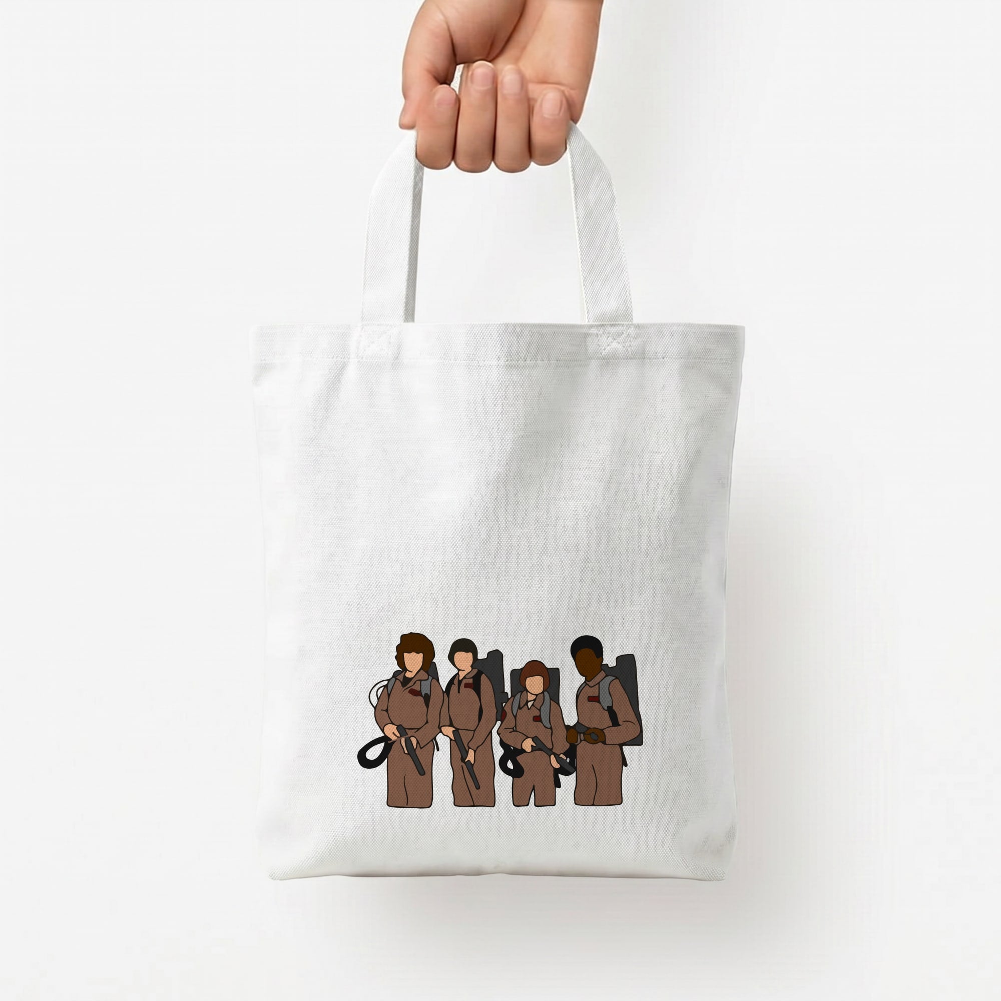Ghost Busters Costumes Tote Bag — White / Small
