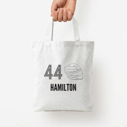 Hamilton Helmet 2026 Tote Bag — White / Small