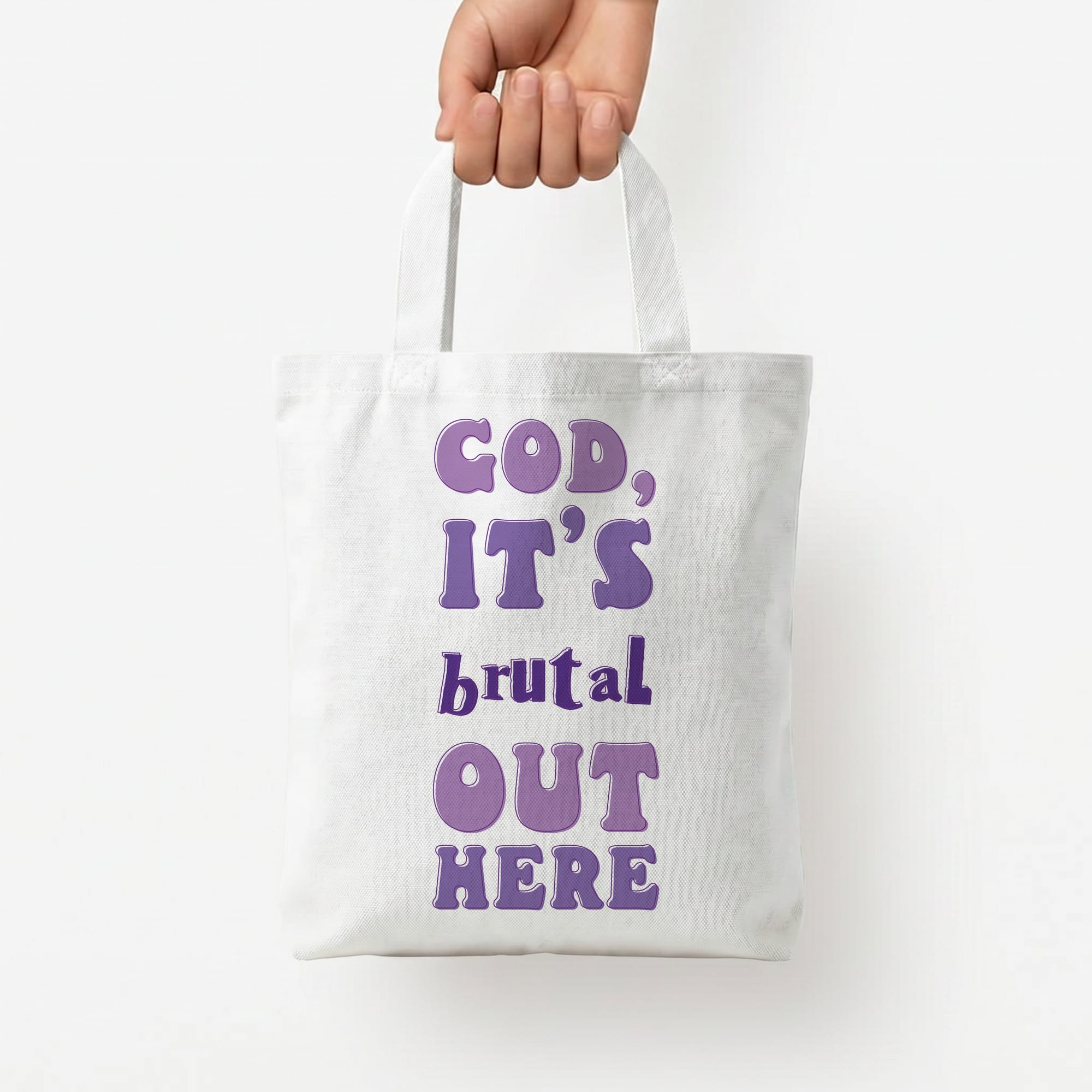 Brutal - Olivia Tote Bag — White / Small