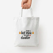 I'm A Spicy Disaster - Funny Quotes Tote Bag 4