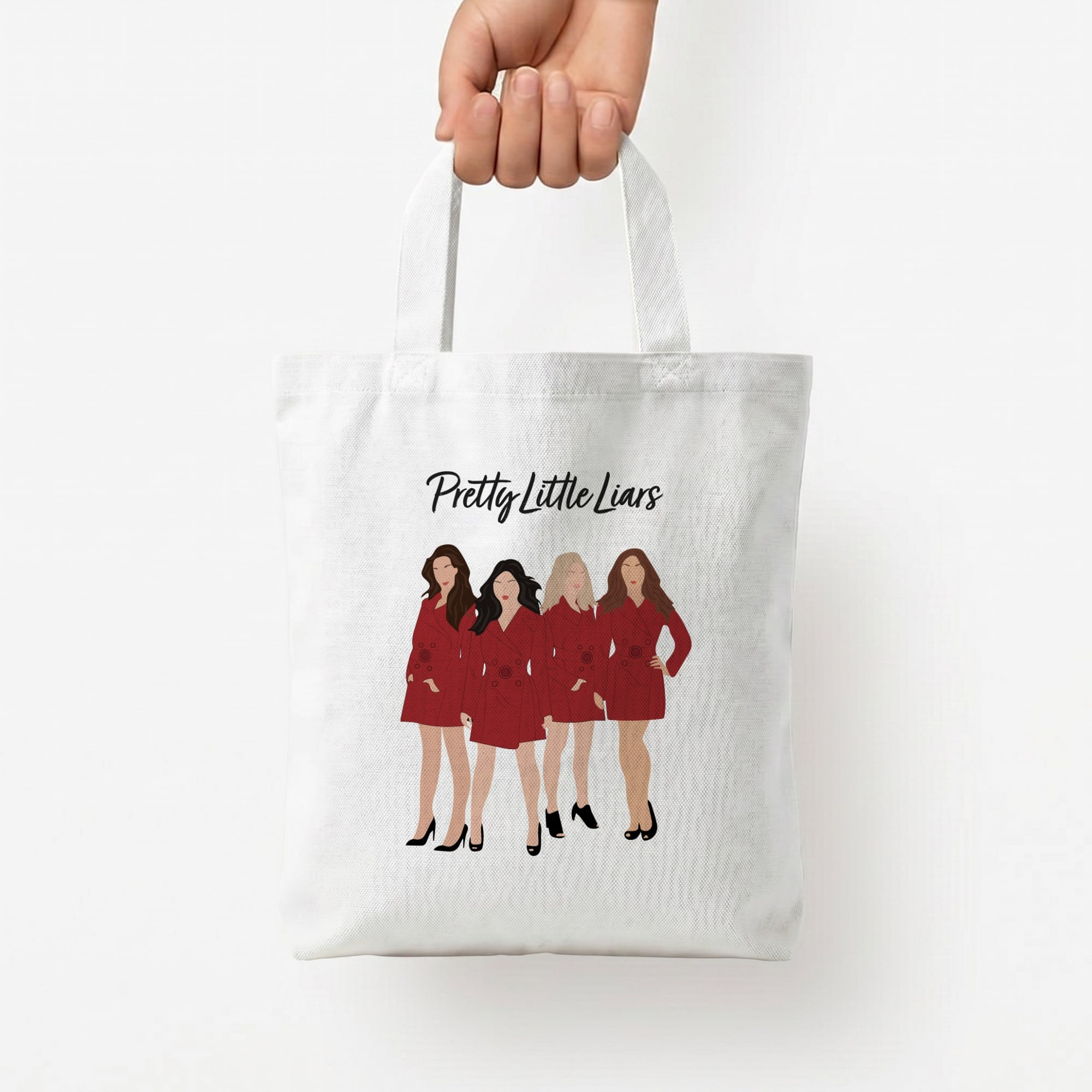 Girls - PLL Tote Bag — White / Small