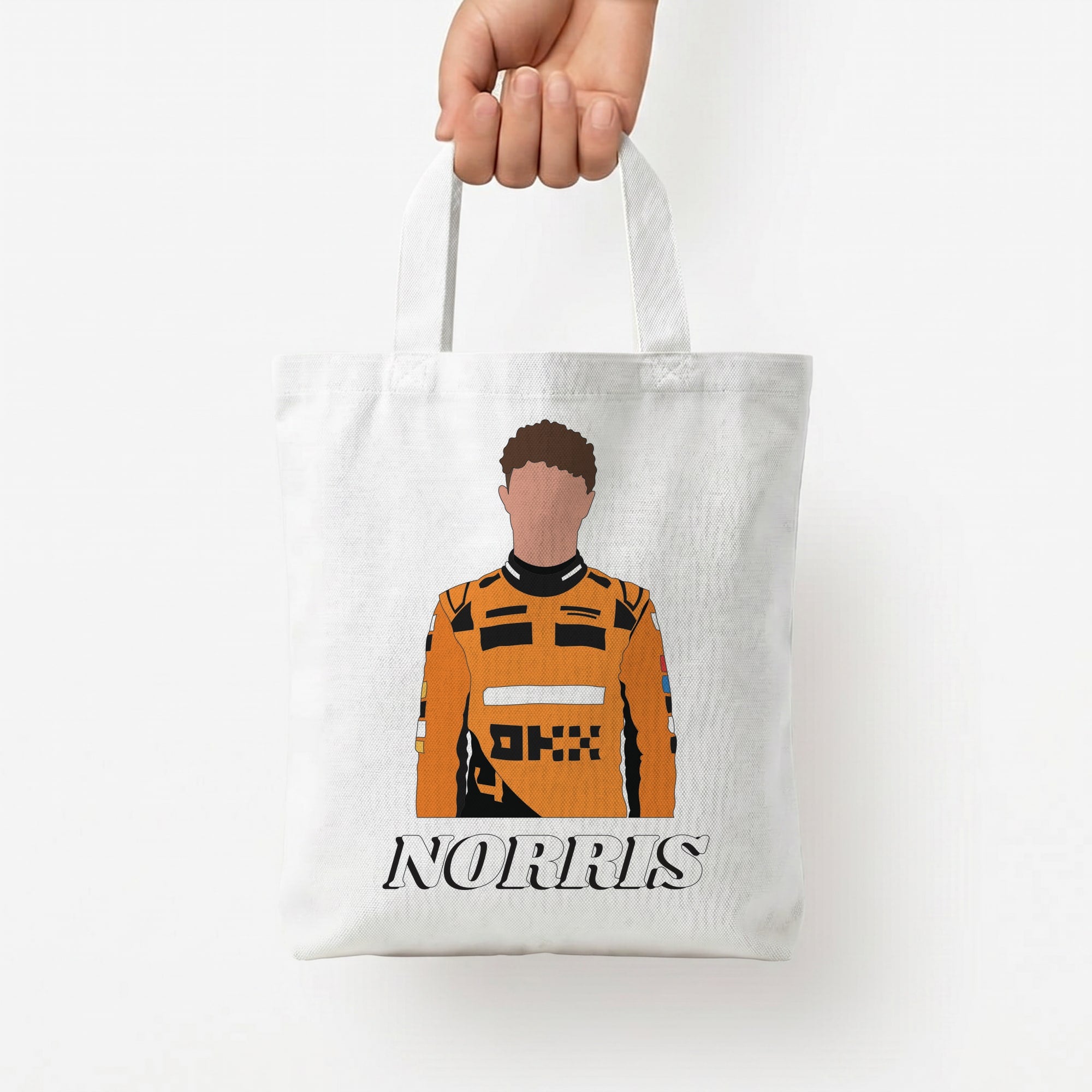 Norris Tote Bag — White / Small