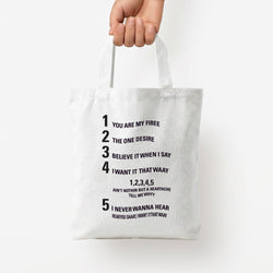 I Want It That Way - B99 Tote Bag — White / Small