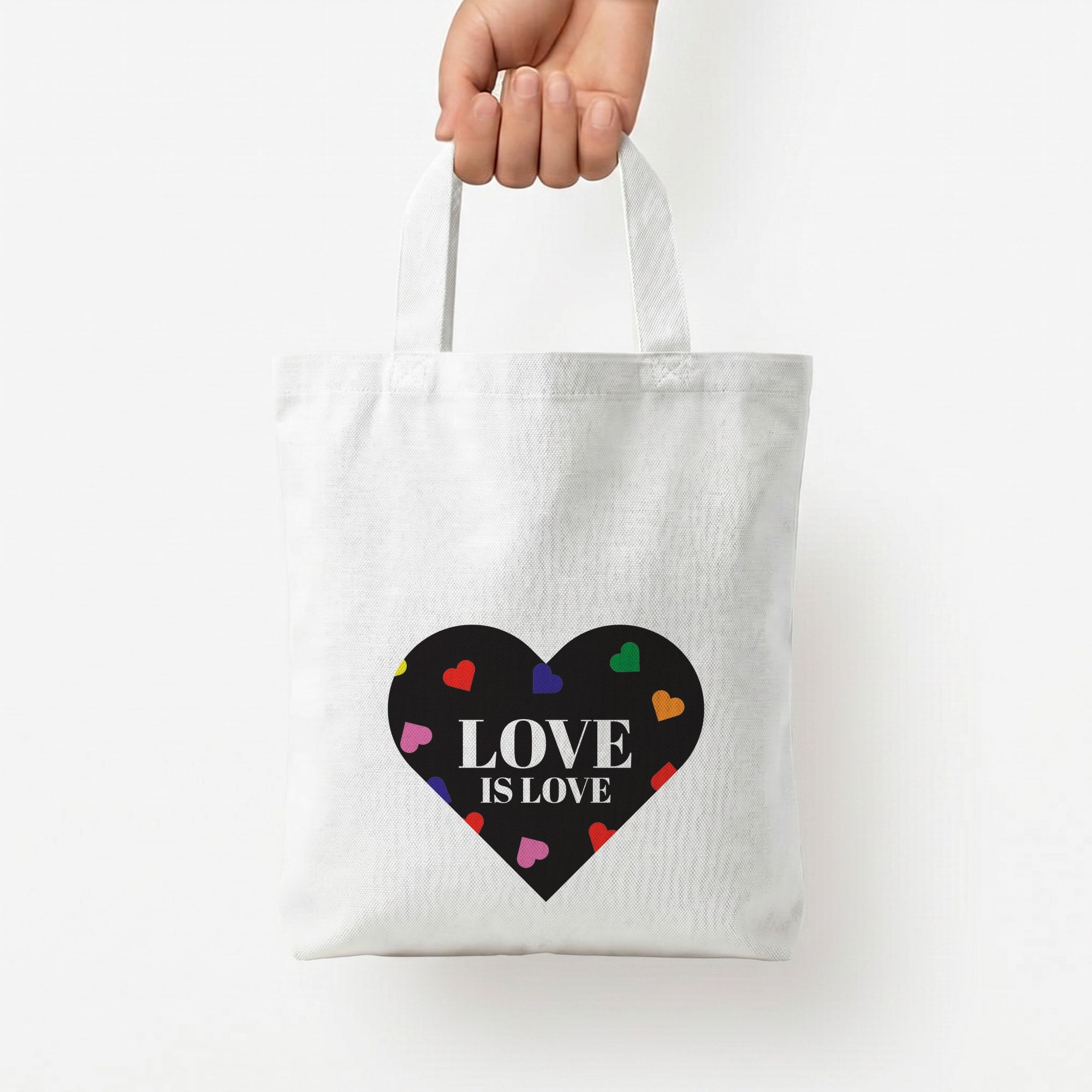 Love Is Love - Pride Tote Bag — White / Small