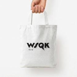 WSQK Radio Tote Bag — White / Small