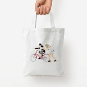 David Riding A Bike Tote Bag 4