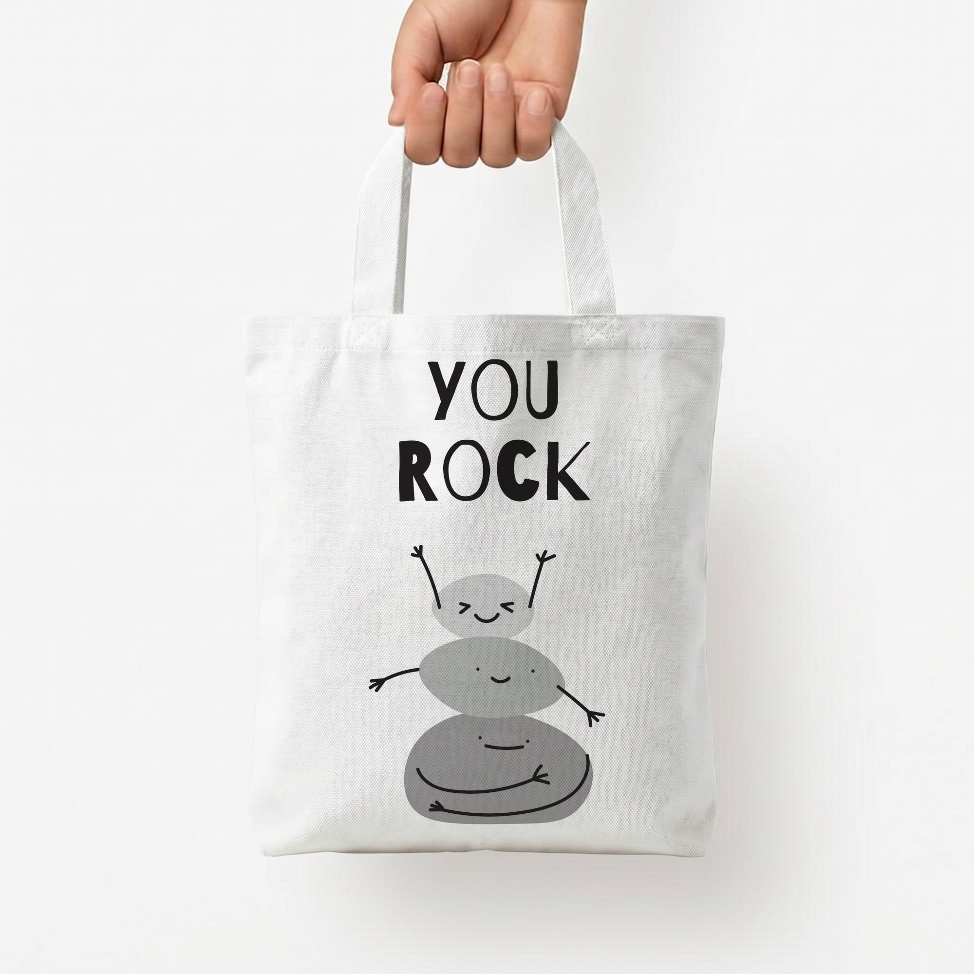 You Rock Tote Bag — White / Small