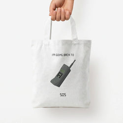 I'm going back to 505 Tote Bag — White / Small
