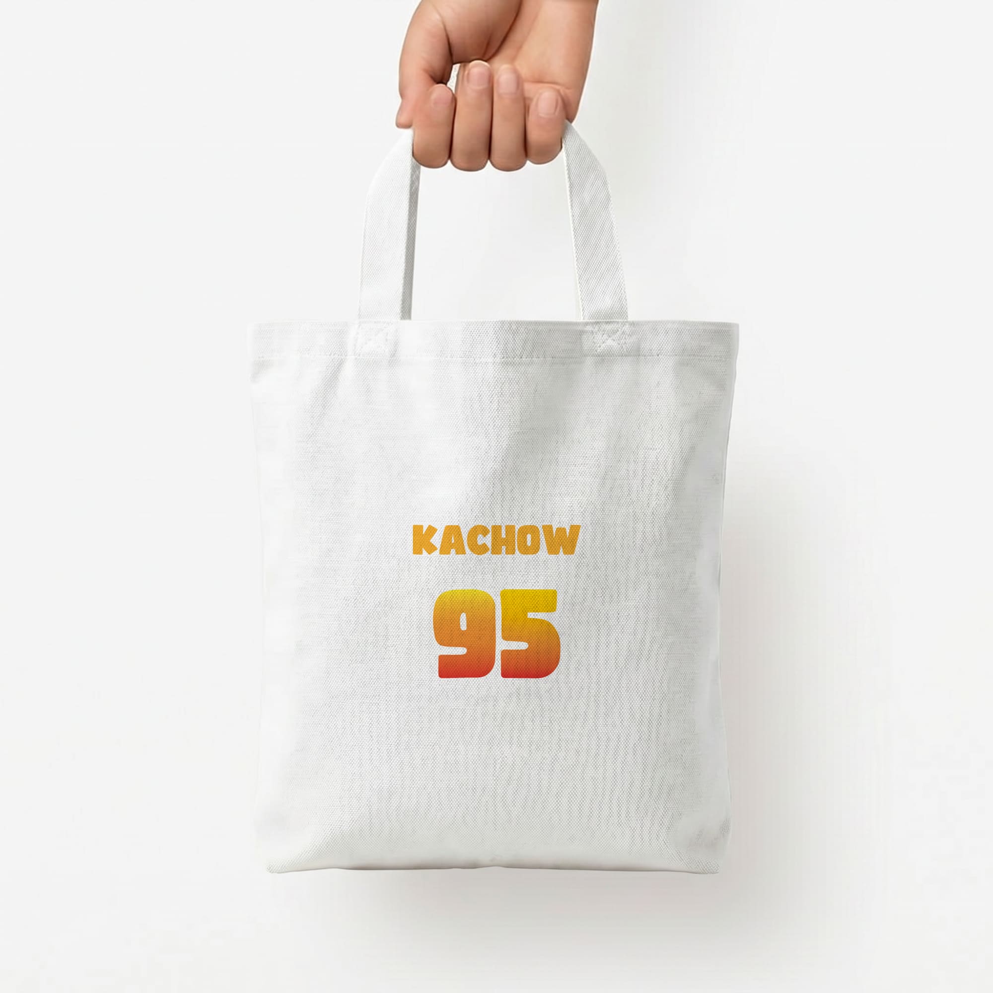 Kachow 95 - Cars Tote Bag — White / Small