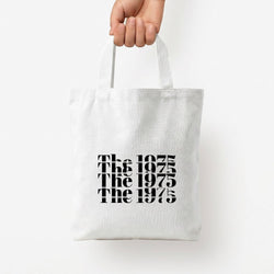 Title - The 1975 Tote Bag — White / Small
